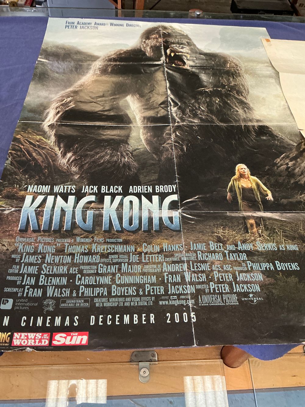 Lot 292: Two Original UK Quad Film Posters: King Kong (2005) and Annie (1982)