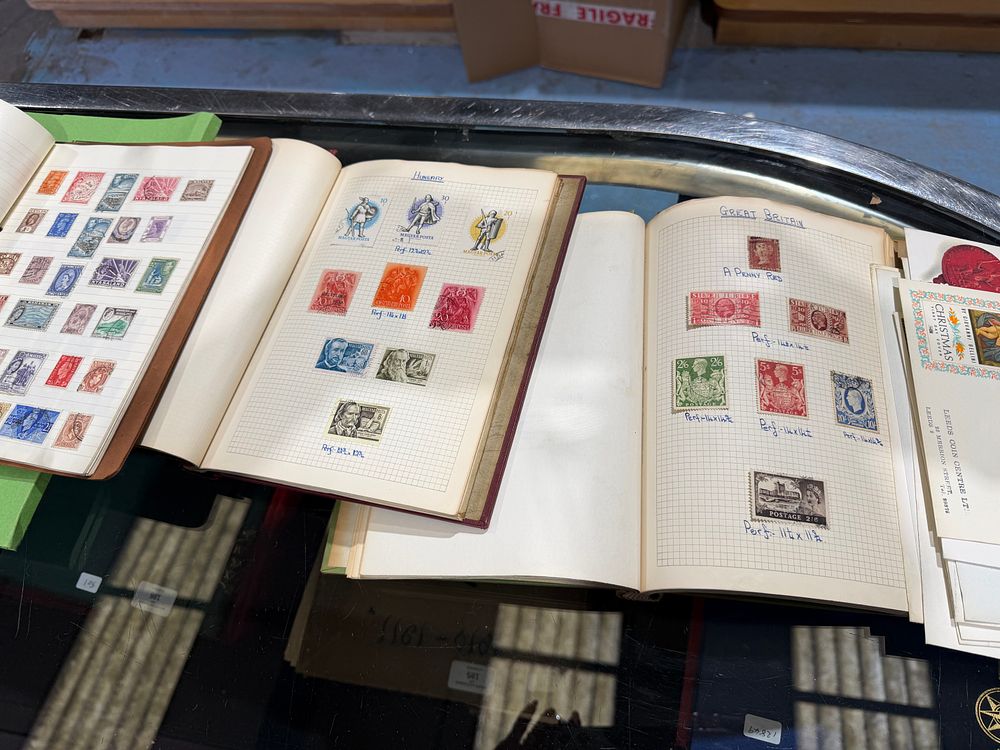 Lot 188: UK, IN, AU and World 19th-20th C. Postage Stamp Collection, Albums and FDC