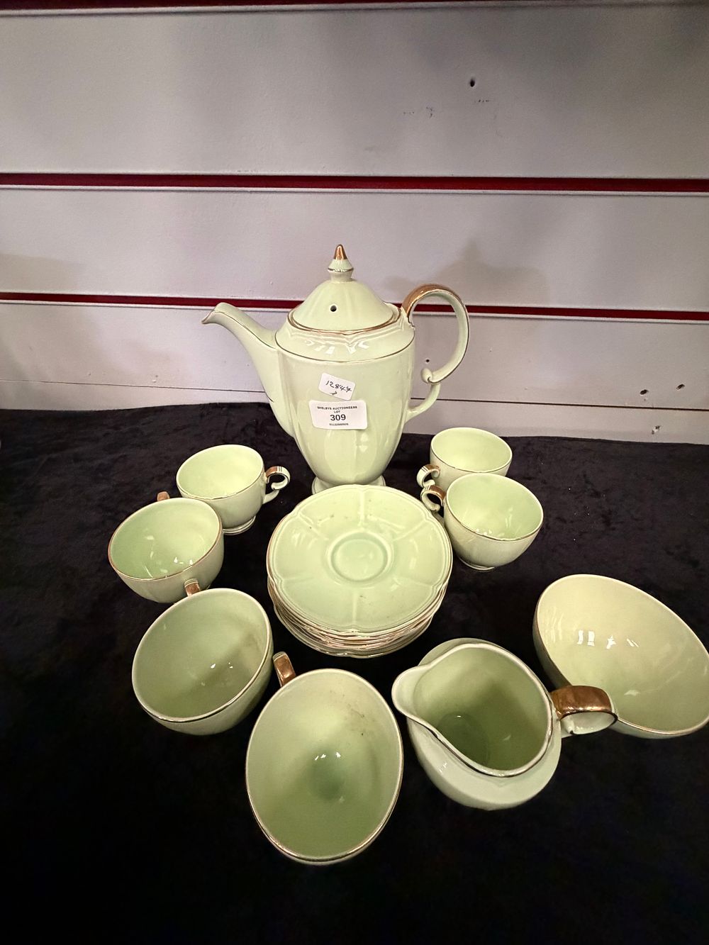 Lot 309a: A Crown Devon Art Deco Style Coffee Set