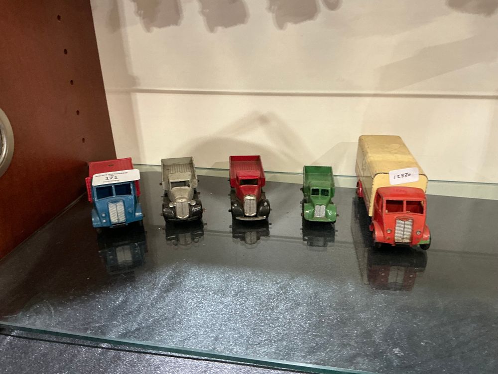 Lot 171: A Collection of Vintage Die-cast Toy Commercial Vehicles Dinky