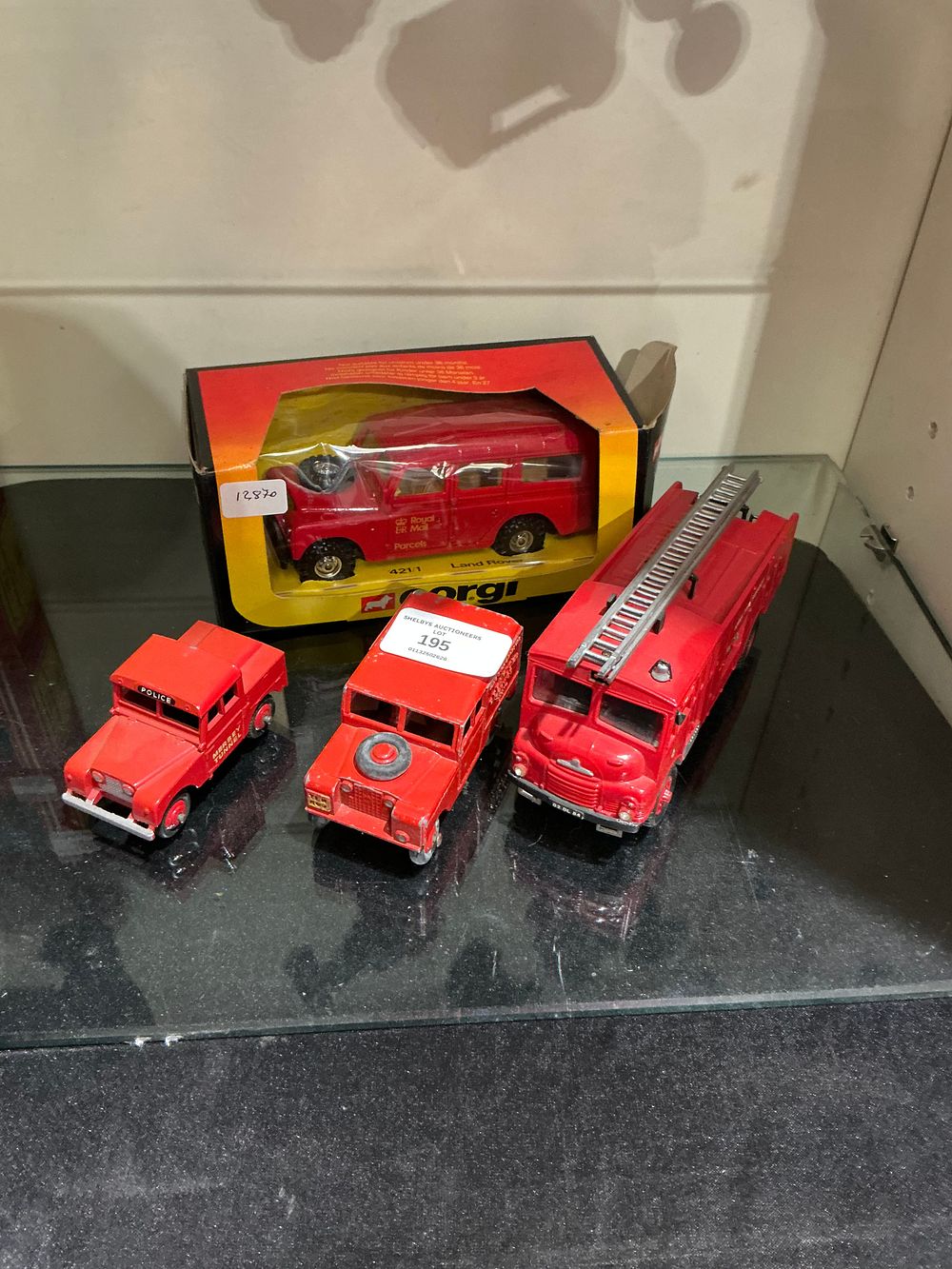 Lot 195: A Collection of Die-Cast Toy Emergency and Utility Vehicles Dinky including a Boxed Corgi Land Rover