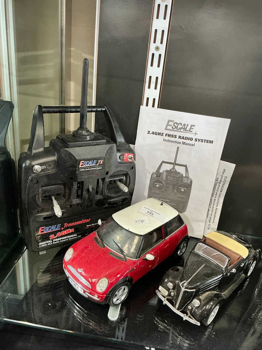 Lot 241: A Collection of Escale Radio Control Equipment and Model Vehicles