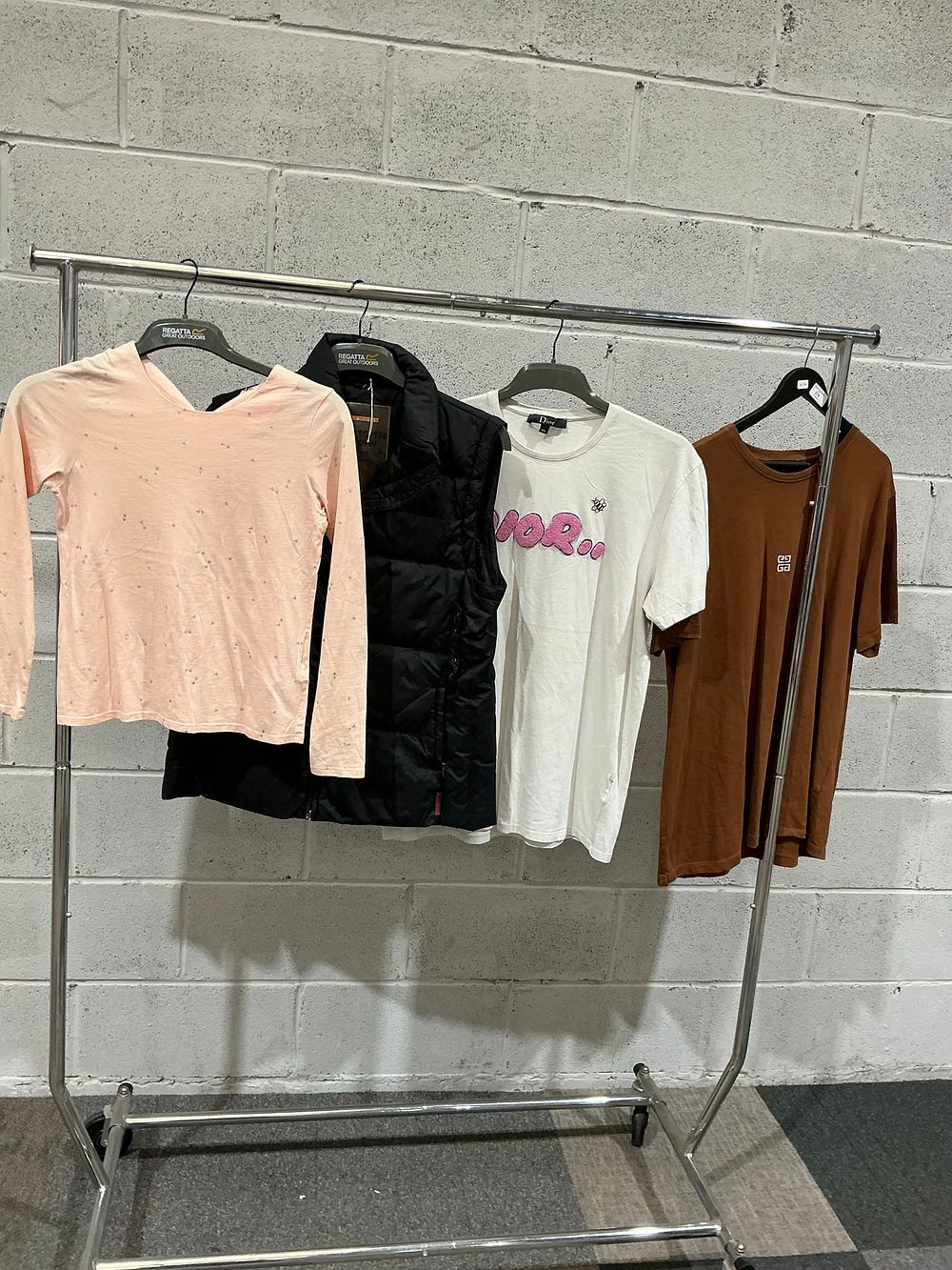 Lot 273: An Assortment of Contemporary Apparel including a Dior Graphic T-shirt inspired design
