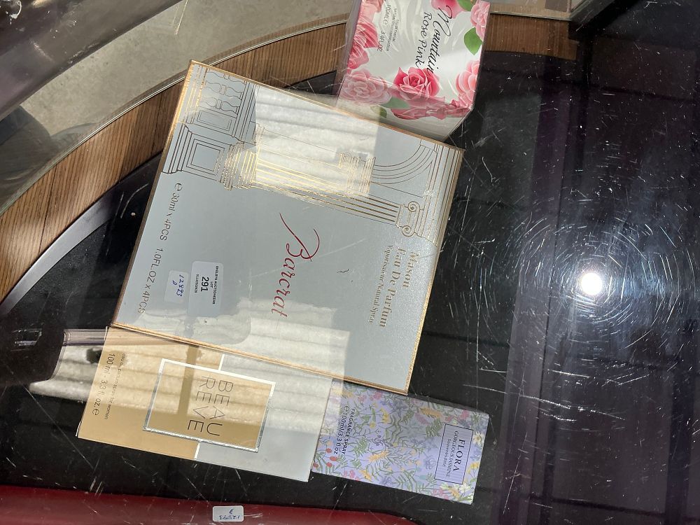Lot 291: A Collection of Boxed Fragrances including Mason Barcrat and Beau Reve inspired perfumes