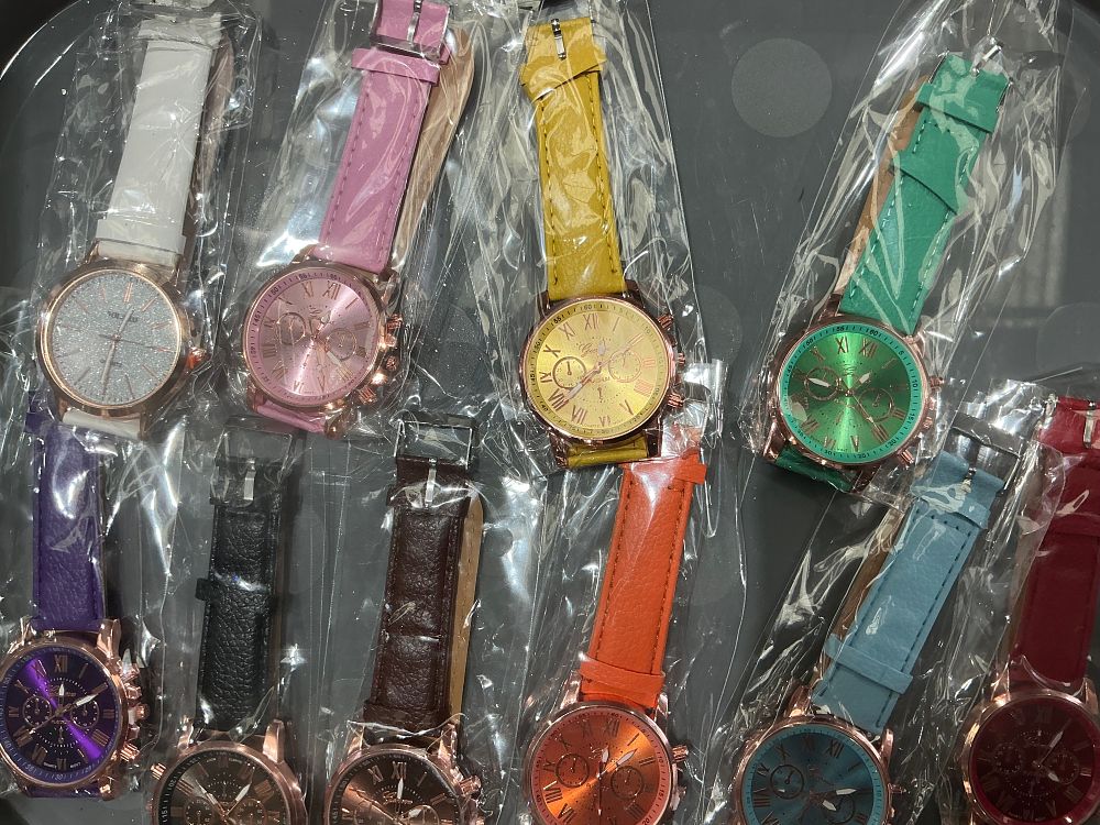 Lot 240: A Collection of Modern Fashion Wristwatches with Coloured Synthetic Straps