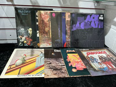 A Collection of Black Sabbath Vinyl LP Records