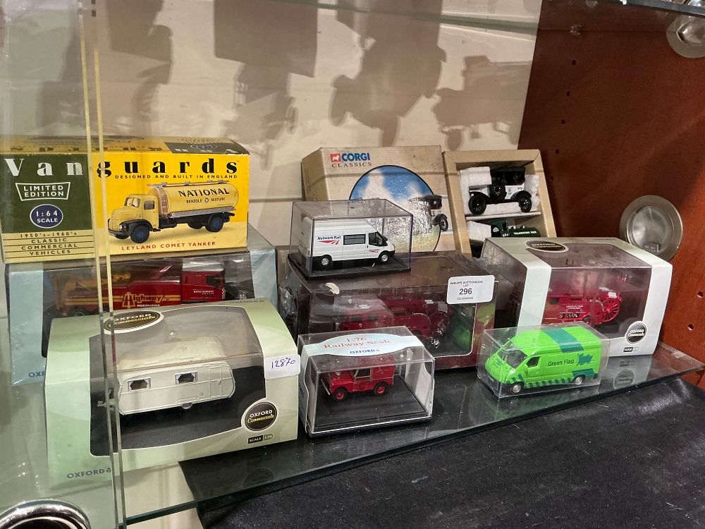 Lot 296: A Collection of Boxed Model Vehicles including Vanguards, Corgi Classics, and Oxford Commercials