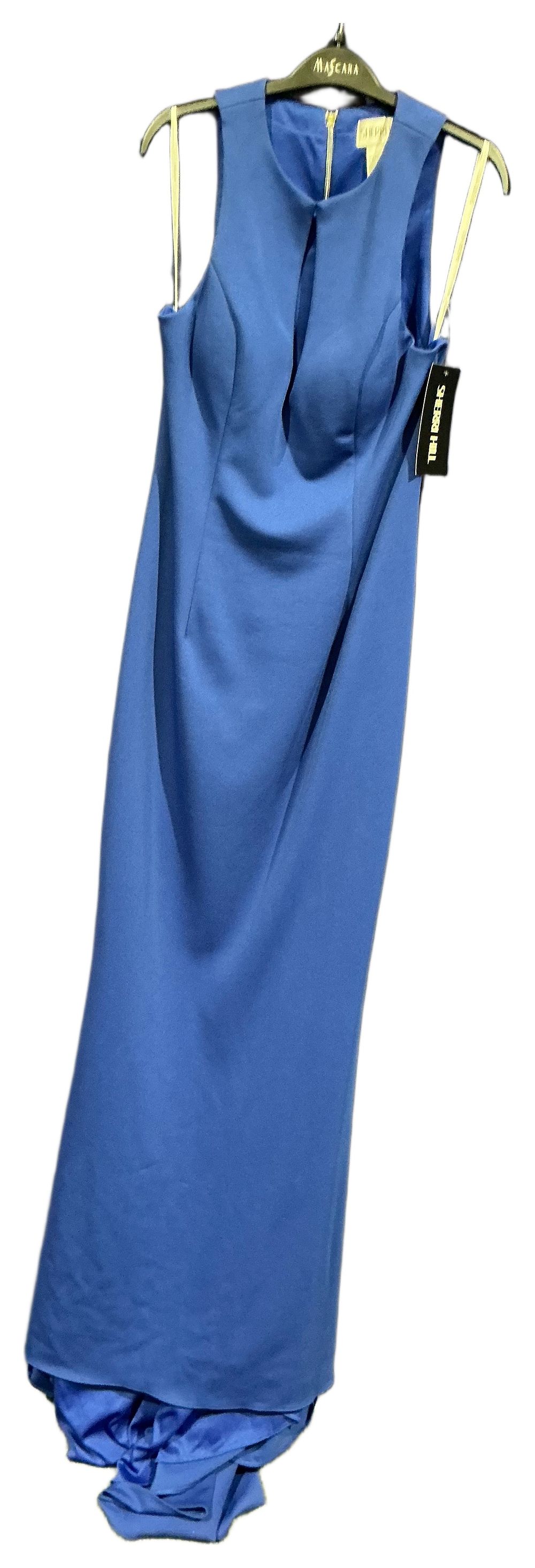 Lot 269: Sherri Hill Royal Blue Cutout Evening Gown size 14