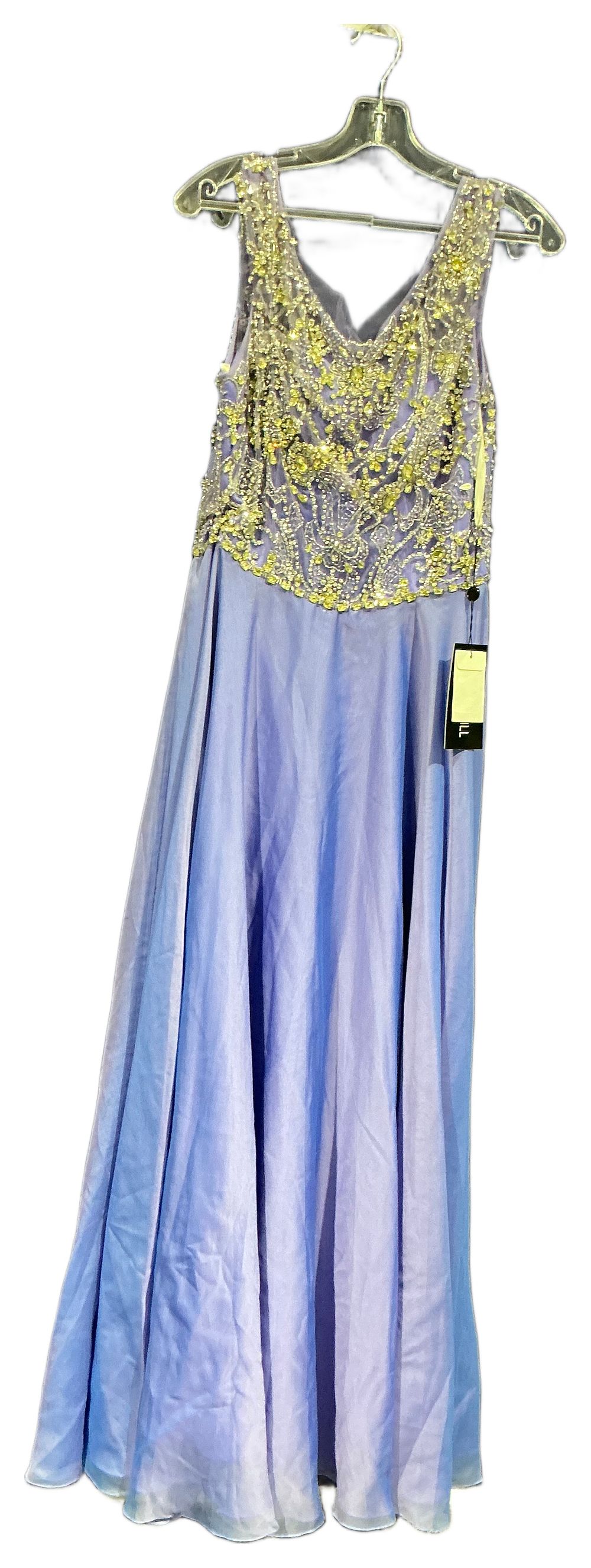 Lot 288: Sherri Hill Lavender Floor Length Evening Gown with Heavily Embellished Bodice size 16
