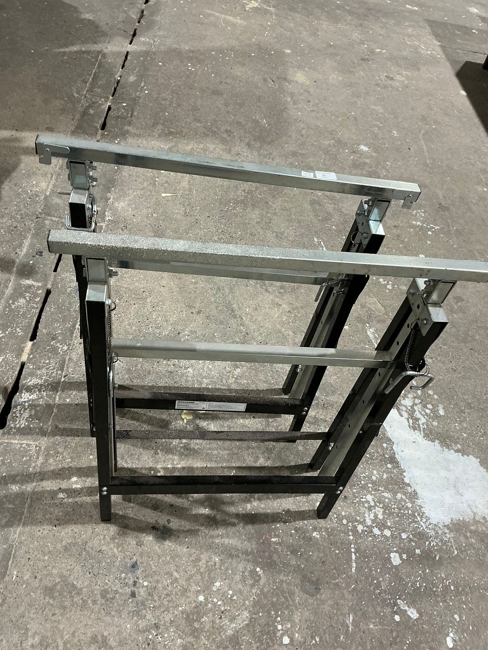 Lot 13: A Pair of Workzone Adjustable Metal Roller Stands