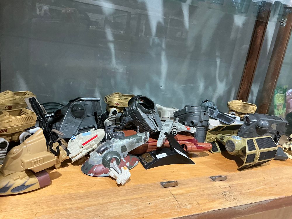 Lot 205: A Collection of Star Wars Micro Machines and Plastic Vehicle Parts