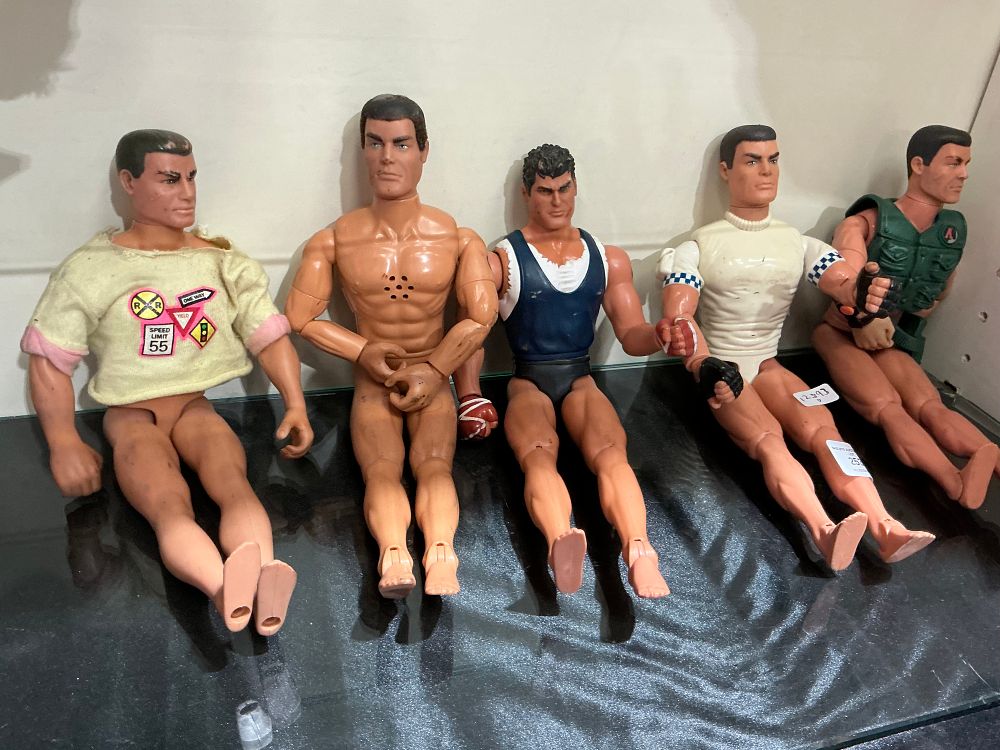 Lot 206: A Group of Vintage Twelve-Inch Scale Articulated Male Action Figures