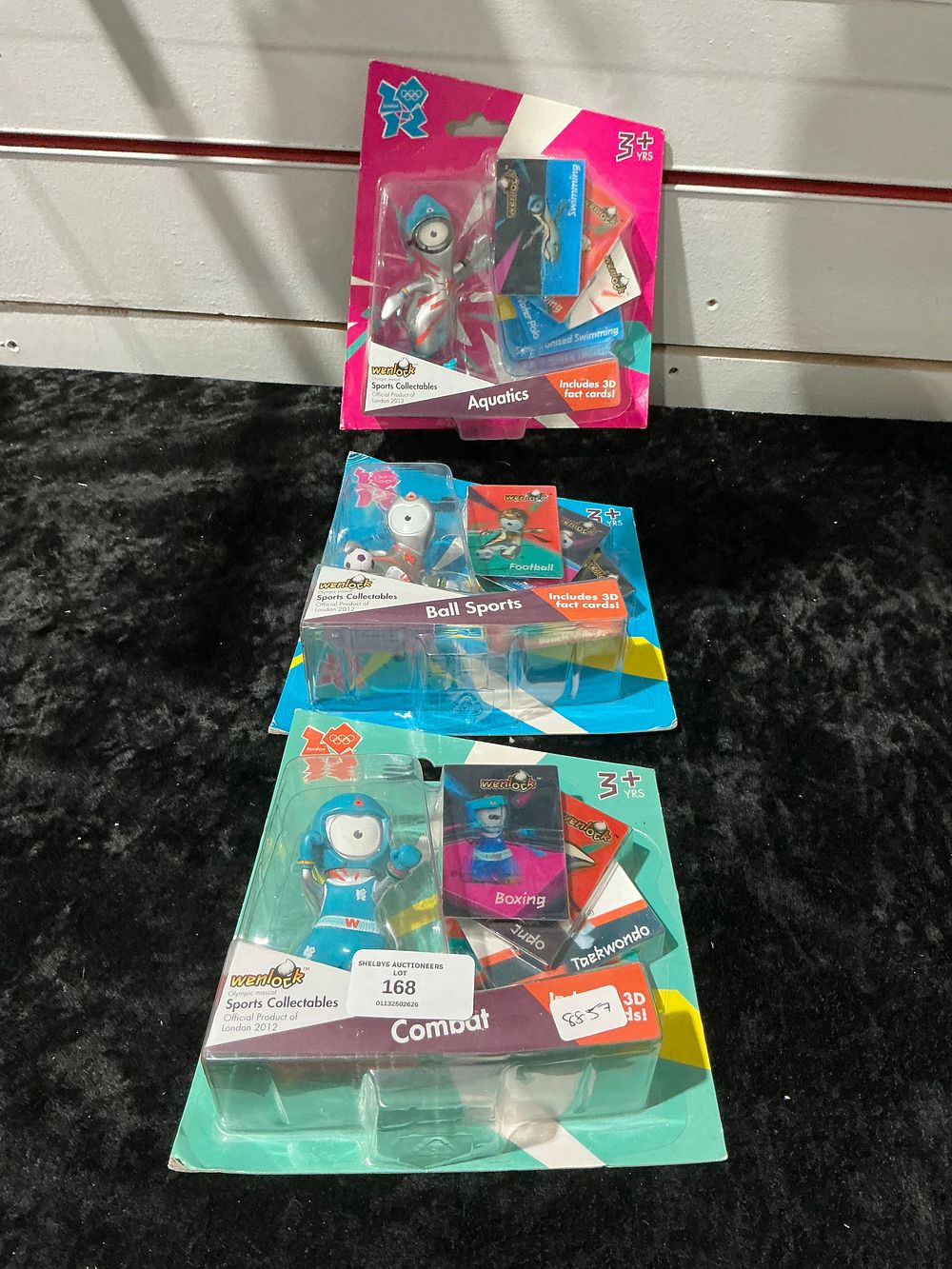 Lot 207: Three London 2012 Olympic Games Wenlock Sports Collectables Mascot Figurines