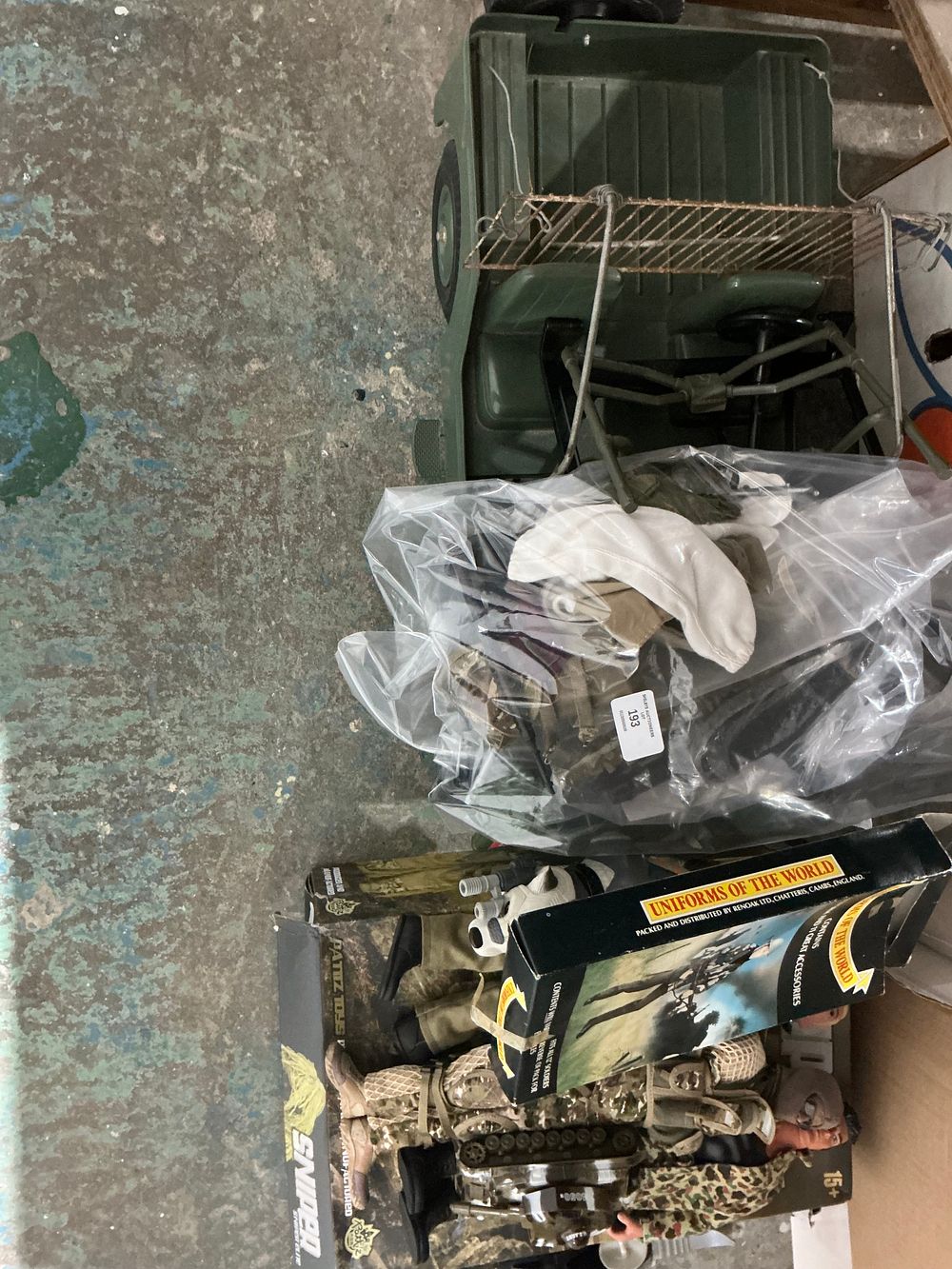Lot 240: An Assortment of Military Action Figures and Accessories including Patiz Toys and Renouat Ltd