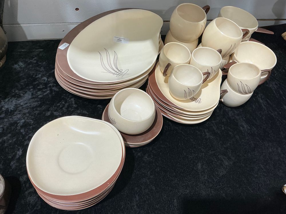 Lot 262: A Set of Carlton Ware Handpainted Windswept Pattern Tableware