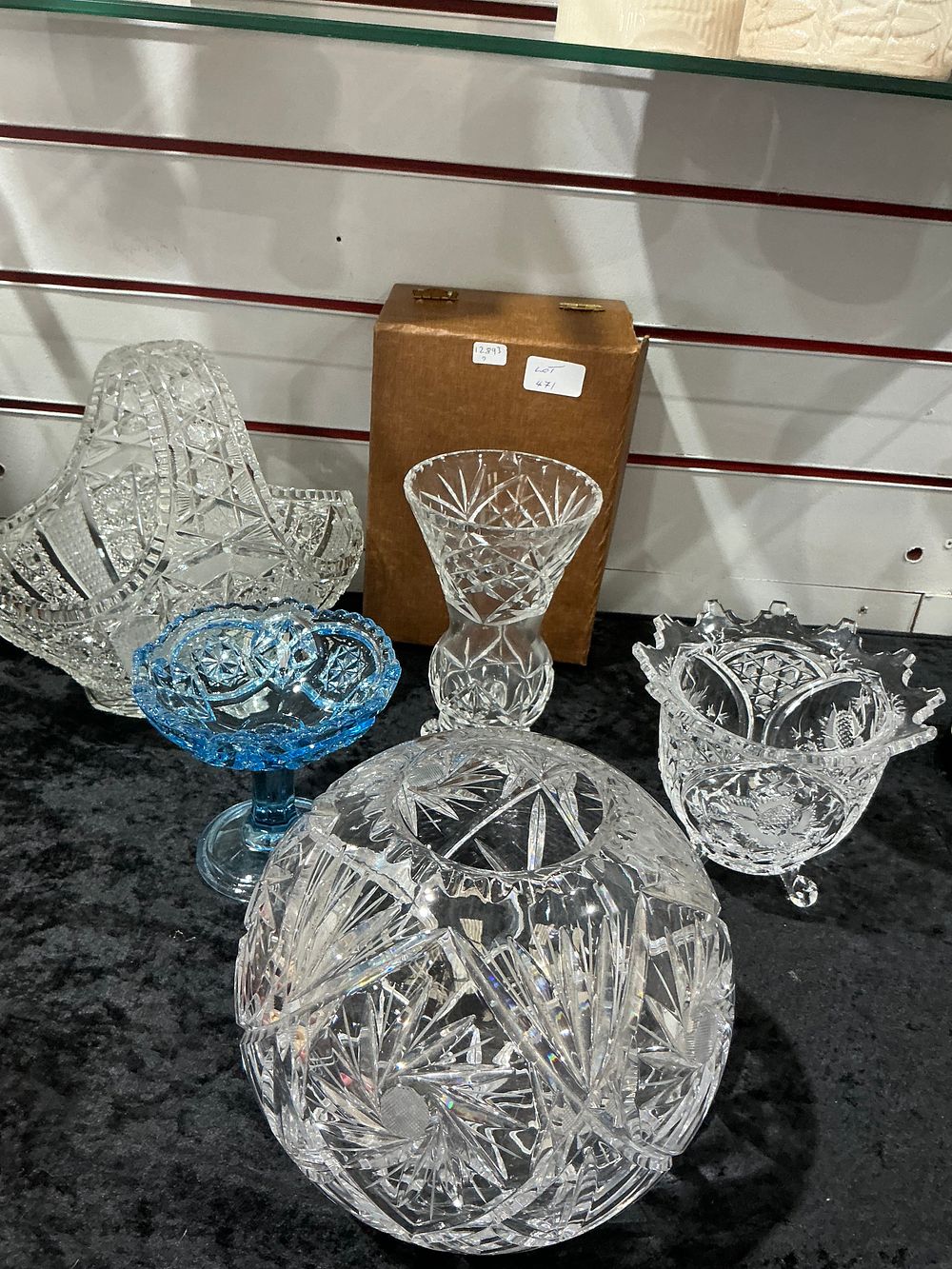 Lot 257: A Group of Cut and Pressed Decorative Glassware