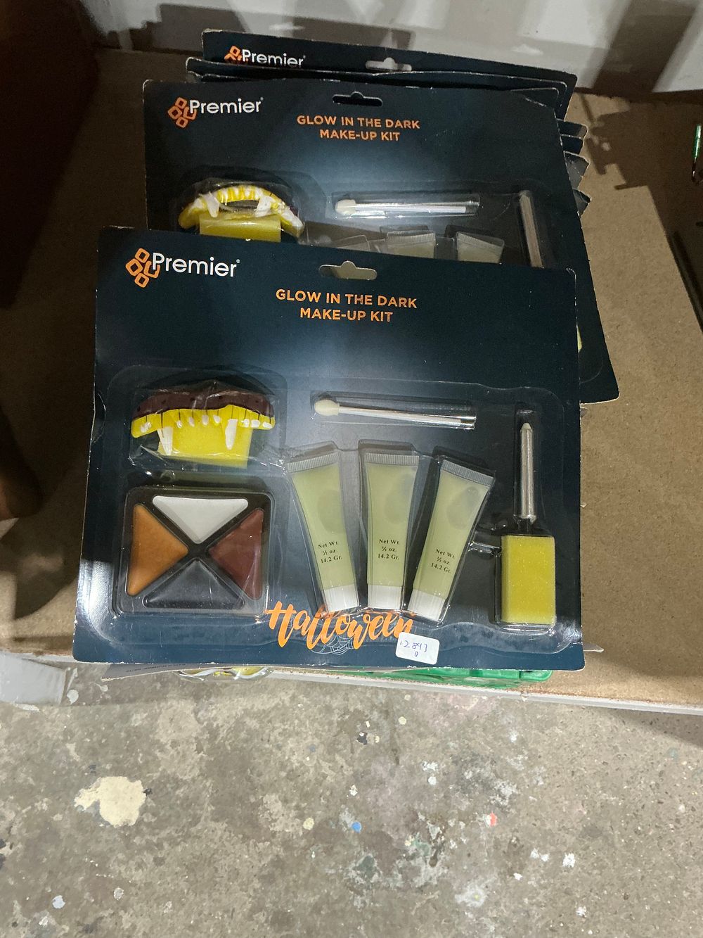 Lot 289: A Collection of Premier Glow in the Dark Halloween Make-Up Kits