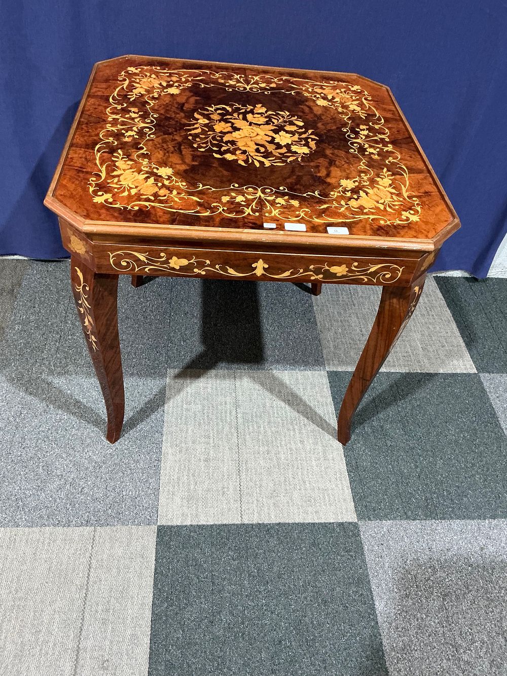 Lot 66: Mid-Century Italian Inlaid Marquetry Octagonal Multi-Games Table
