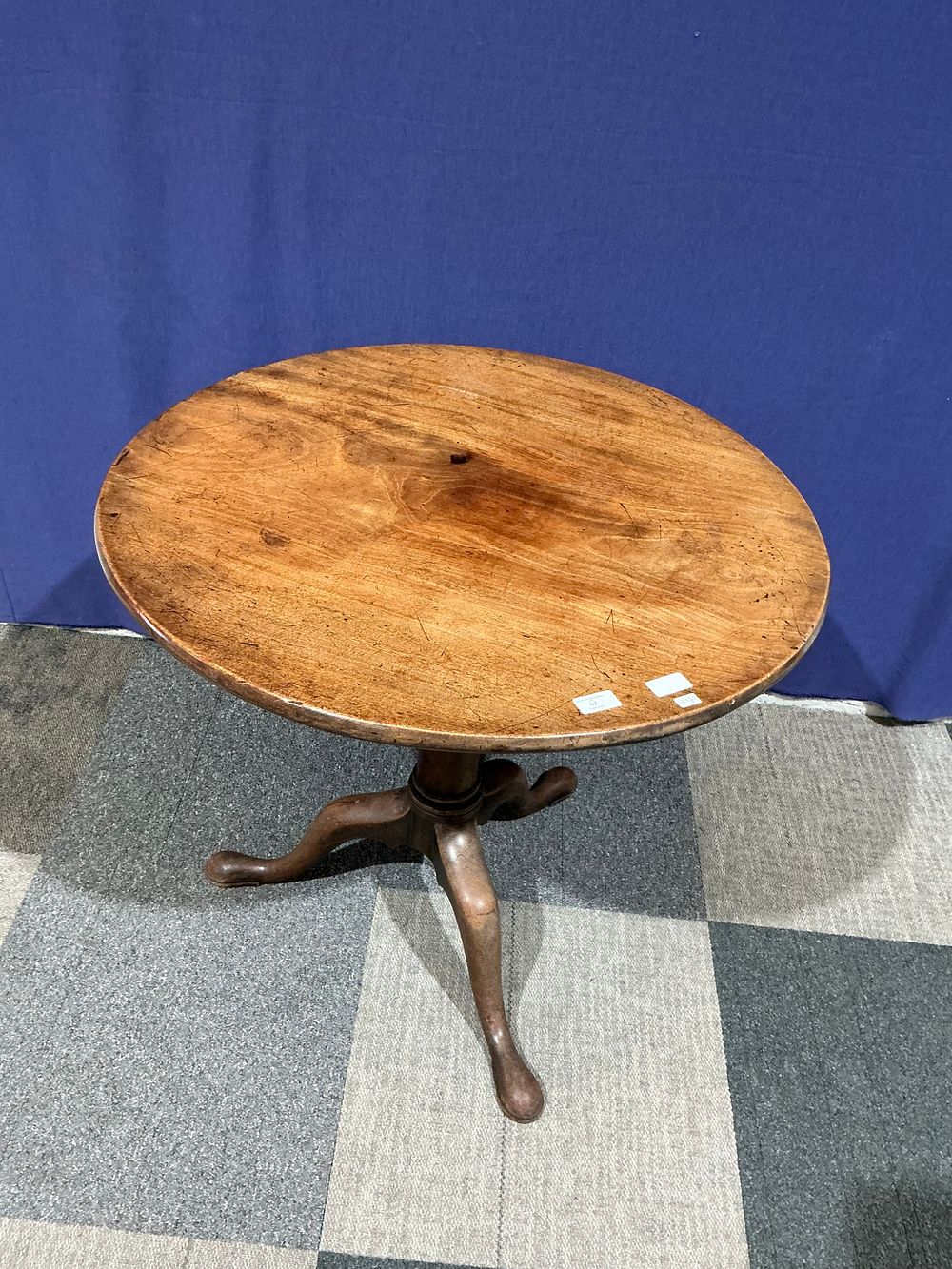 Lot 67: George III Style Solid Wood Tilt-Top Tripod Occasional Table