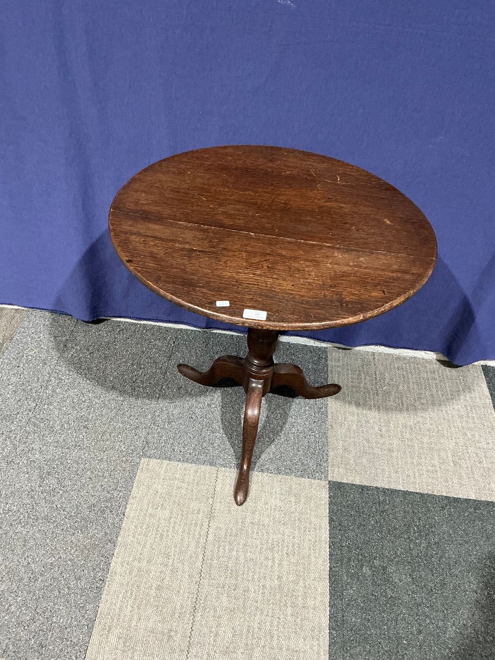 Lot 87: Georgian Oak Tilt-Top Tripod Occasional Table
