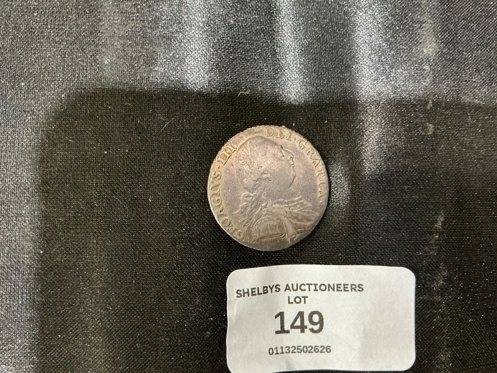 Lot 149: UK George III Silver Sixpence Dated 1787