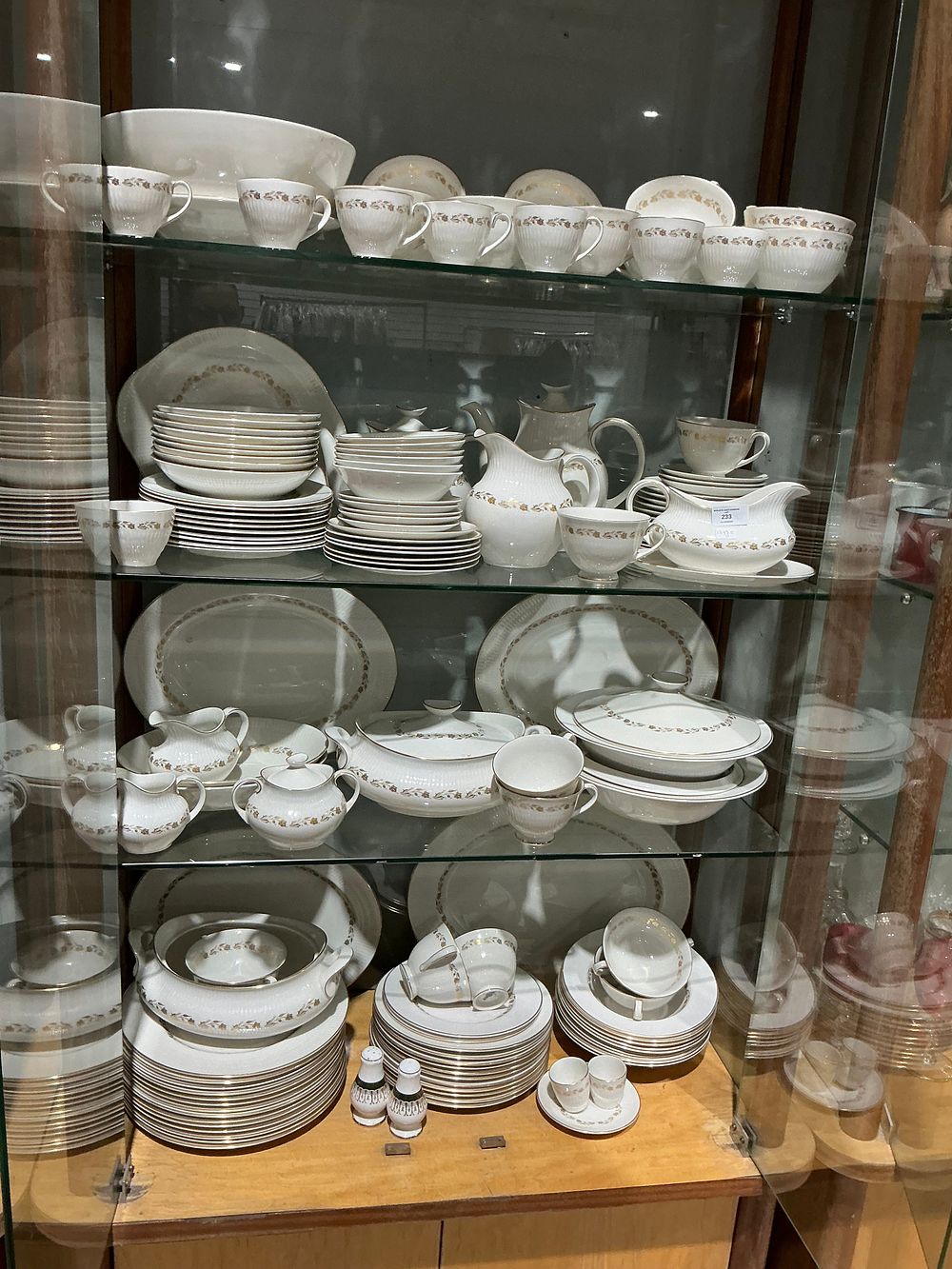 Lot 233: A Large Collection of Royal Doulton Fairfax Pattern English Translucent China Dinner and Tea Service Pieces
