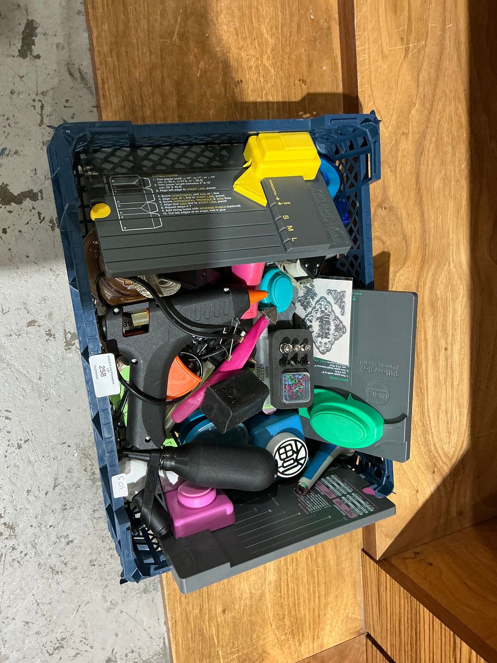 Lot 258: A Collection of Papercraft and Stationery Tools including We R Memory Keepers Punch Boards