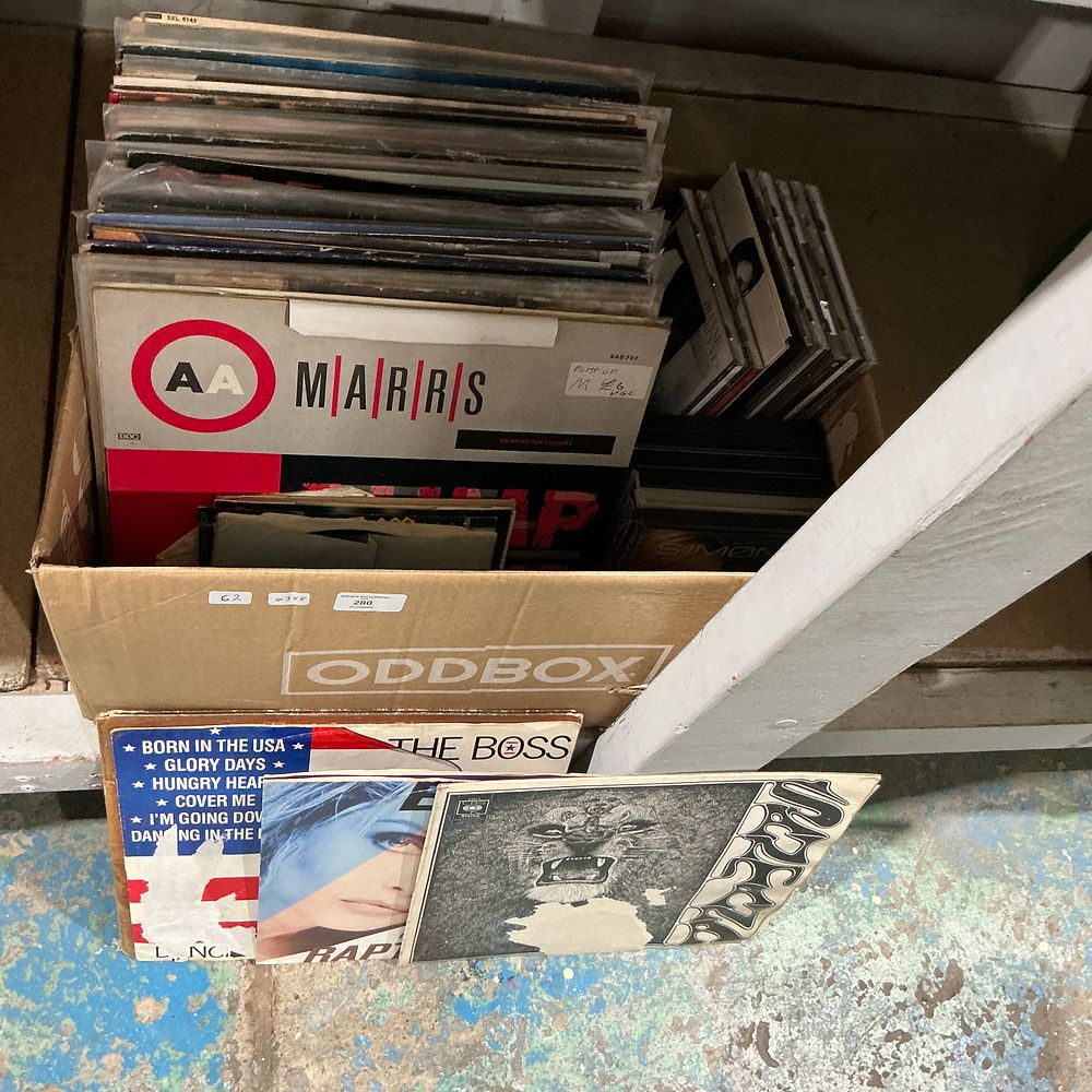 Lot 280: A Collection of Vinyl Records and Compact Discs Including Rock, Pop, and Dance Titles