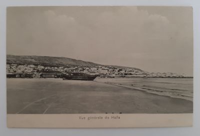 נוף חיפה מהים - גלויה מסביבות שנת 1930