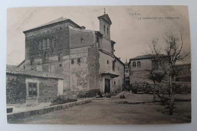גלויה בית כנסת בטולדו, סביבות שנת 1930.