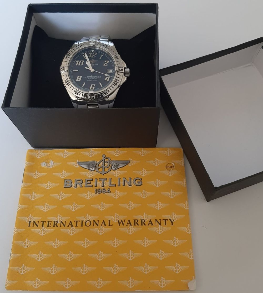 שעון ברייטלינג COLT OCEAN BREITLING אוטומטי עמידות עד לעומק 500 מטר. קוטר ללא הכתר- 37 מ"מ. 