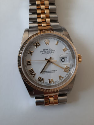 ROLEX - שעון רולקס לגבר, מספר סידור מתחיל באות F שזה שנת יצור בין השנים 2003-2005 Pre-Owned 