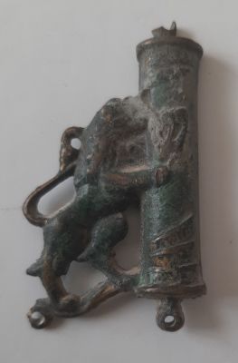 מזוזה ישנה מאד מברונזה old mezuzah.
