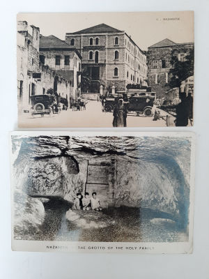 לוט 2 גלויות מוקדמות נצרת. סביבות שנת 1940