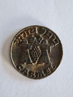אסימון / טוקן TOKEN ישראלי ישן. כרמל מזרחי. ( לא היה מחזיק מפתחות ), קוטר 24 מ"מ.