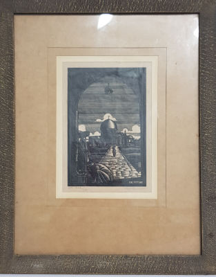 הדפס חתום וממוספר 18/80 B.BRAMANTI 
פריט ישן איכותי וממוסגר. חתימת אמן בעיפרון 