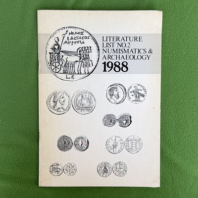 קטלוג ספרות משנת 1988 העוסקת בנומיסמטיקה (חקר מטבעות) וארכיאולוגיה,