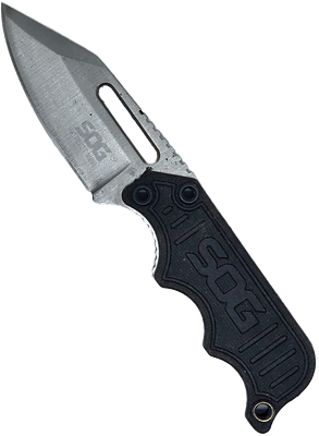 SOG - סכין הישרדות קטנה בנדן קשיח (שבור) תוצרת סוג SOG 
אורך כולל 13.8 ס"מ הסכין 12.3 