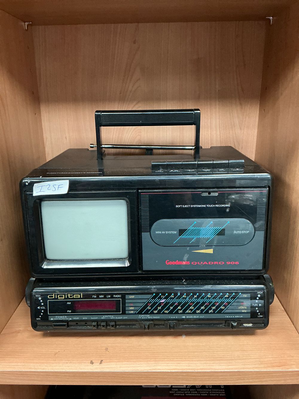 Lot 155: Goodmans Quadro 906 Portable Television Radio and Cassette...