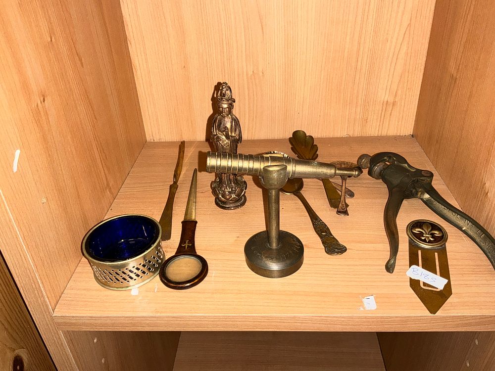 Lot 157: A Collection of Metalware, Decorative Objects, and Domestic...