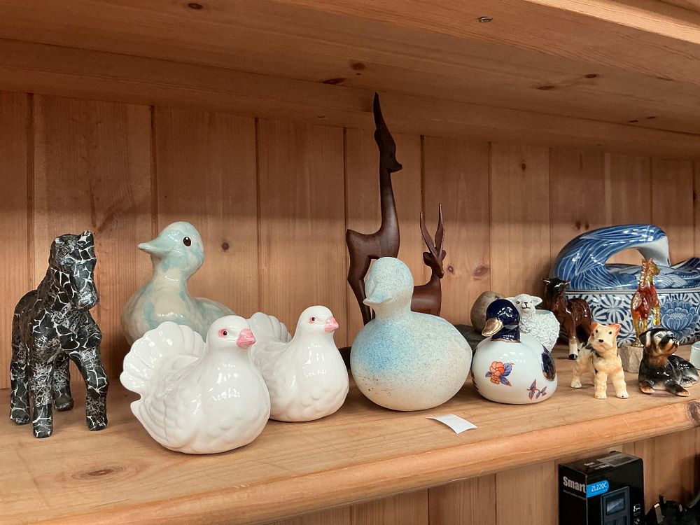 Lot 162: A Collection of Animal Themed Figurines and Decorative...
