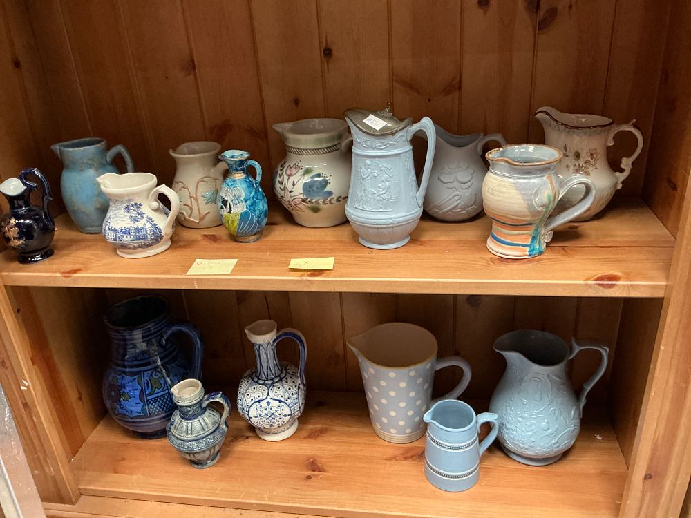 Lot 174: A Collection of Studio and Decorative Ceramic Jugs