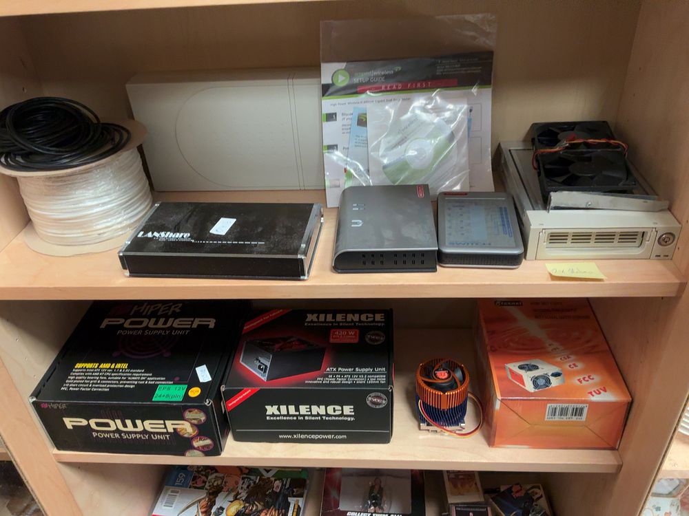 Lot 192: A Collection of Legacy Computer Components and Networking...