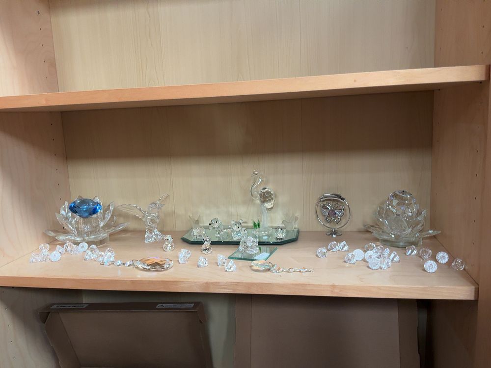 Lot 194: An Assortment of Faceted Lead Crystal and Glass...