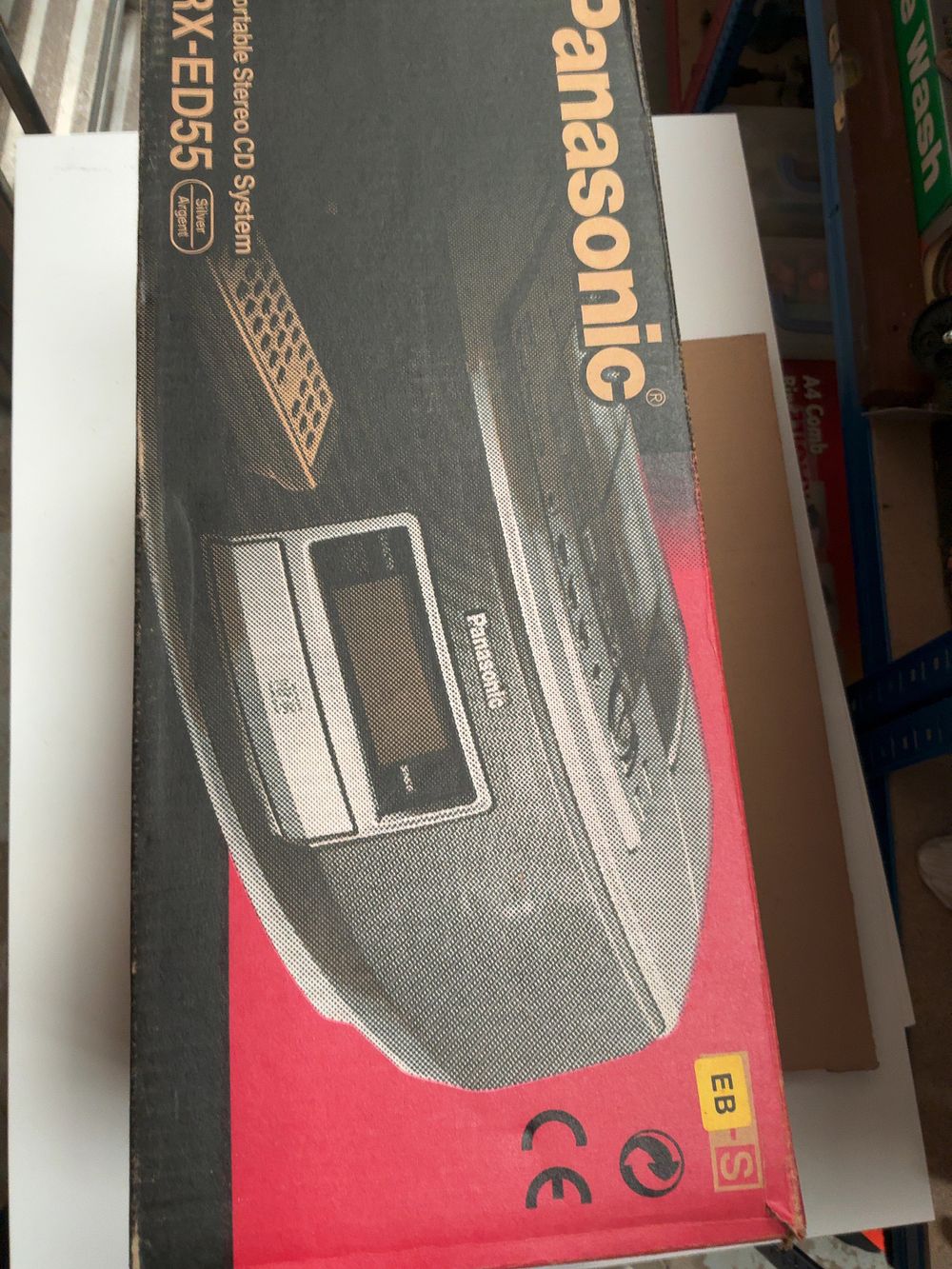Lot 196: Panasonic RX-ED55 Portable Stereo CD System with Original...