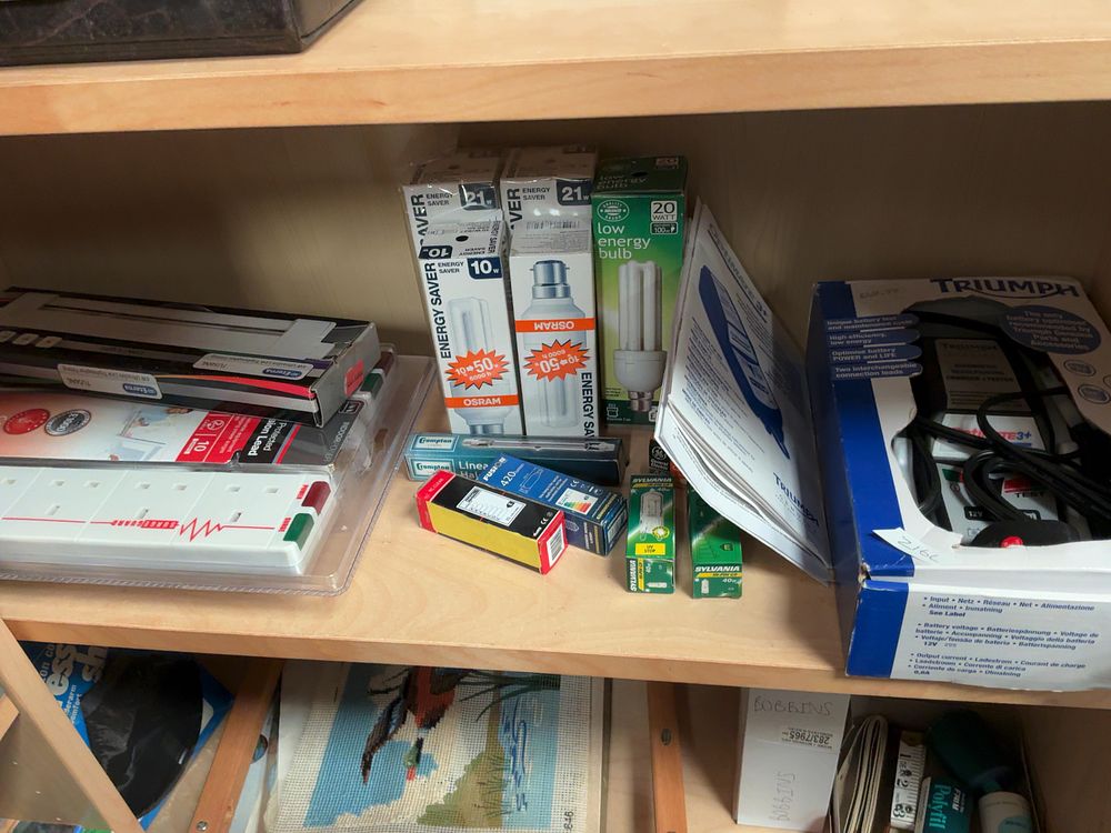 Lot 199: An Assortment of Boxed Electrical Equipment and Domestic...