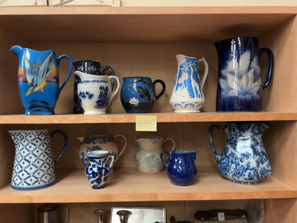 Lot 207: A Collection of Assorted Blue and White Ceramic...