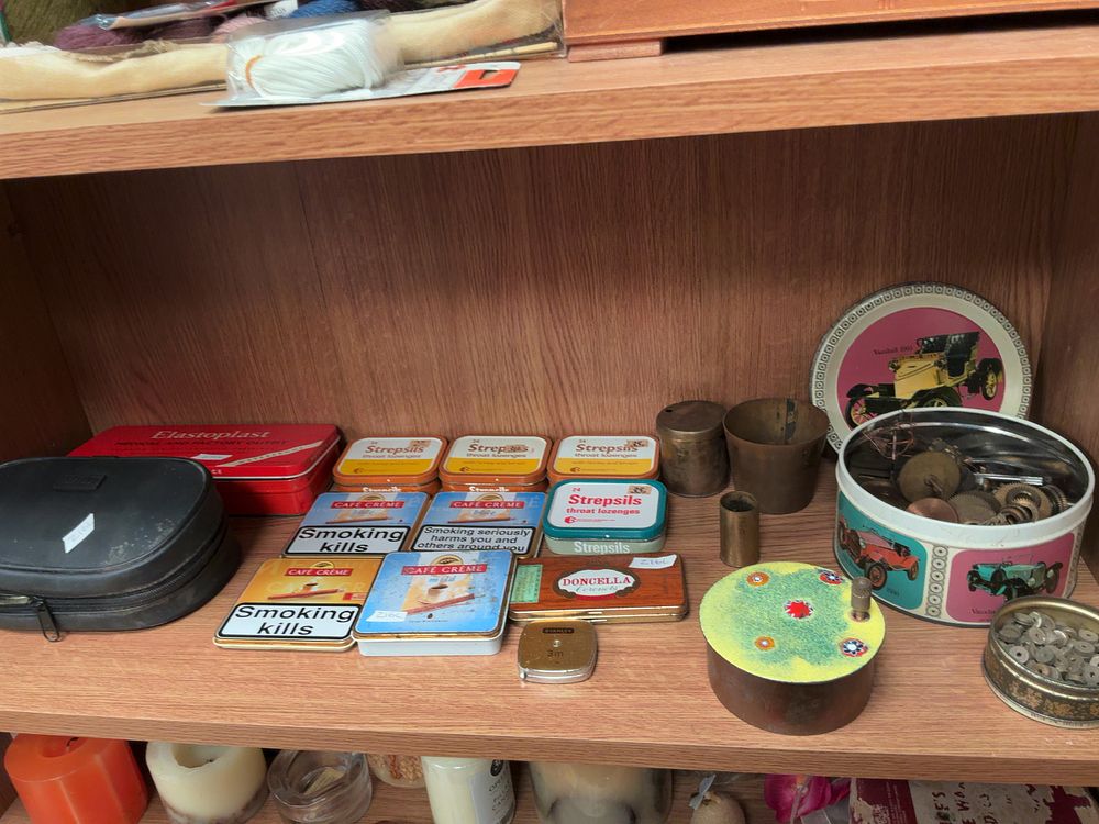 Lot 212: A Collection of Vintage and Modern Advertising Tins,...