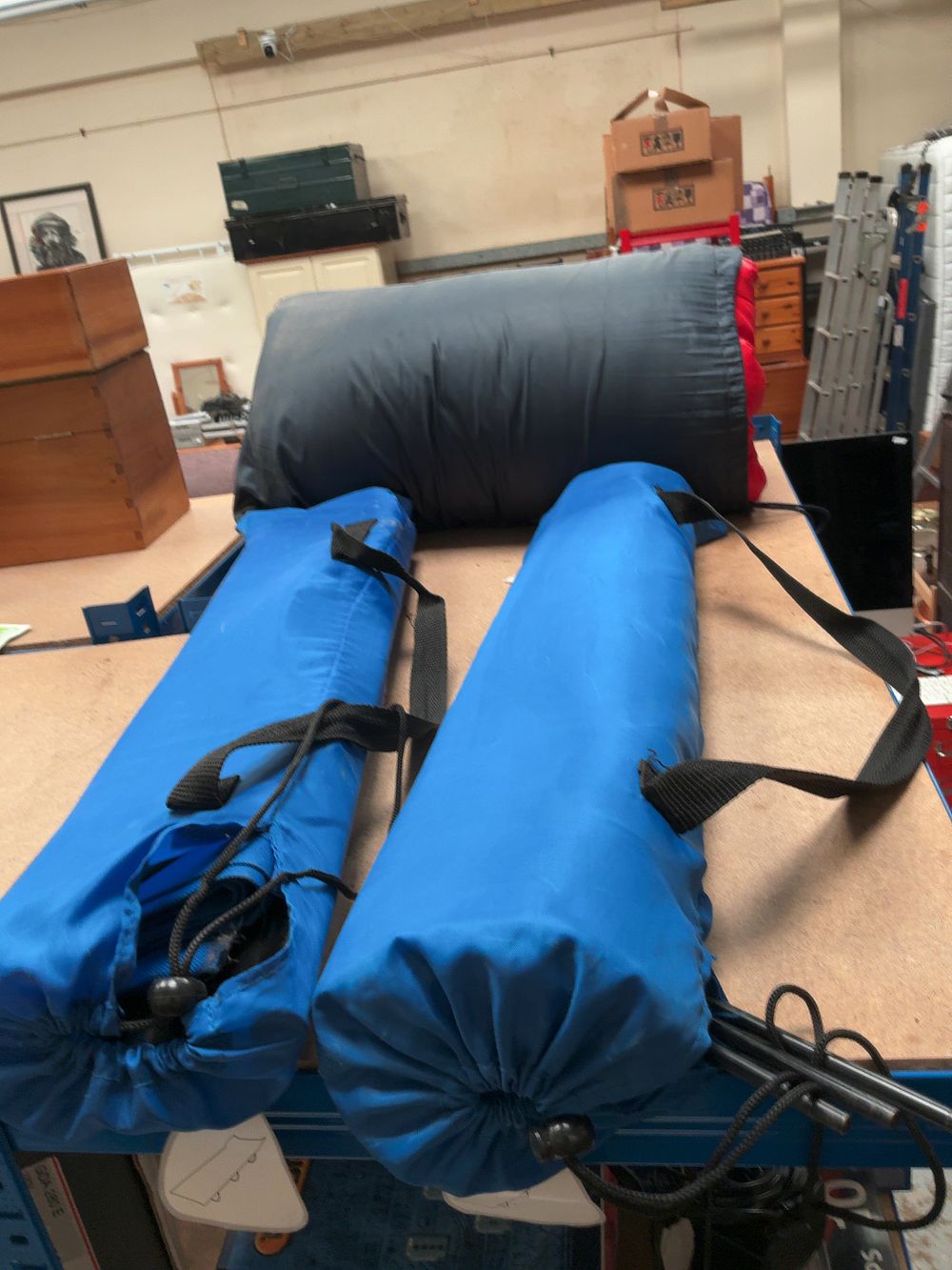 Lot 219: Three Camping Equipment Items Comprising a Sleeping Bag...