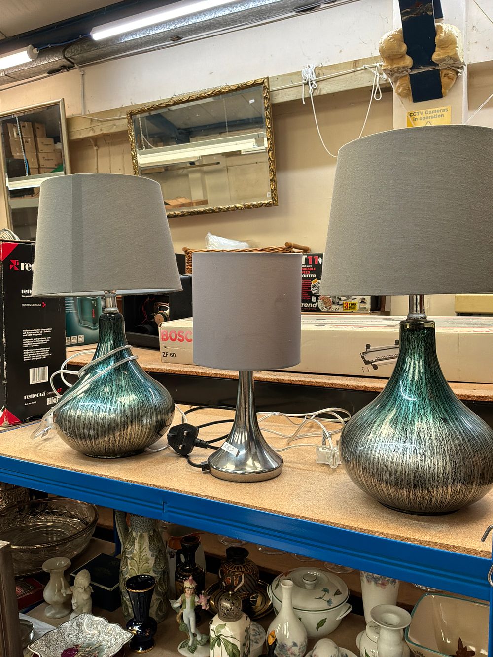 Lot 246: A Trio of Contemporary Table Lamps to include...